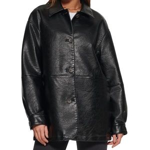 Levi Faux Leather Blazer Jacket WMN - XS